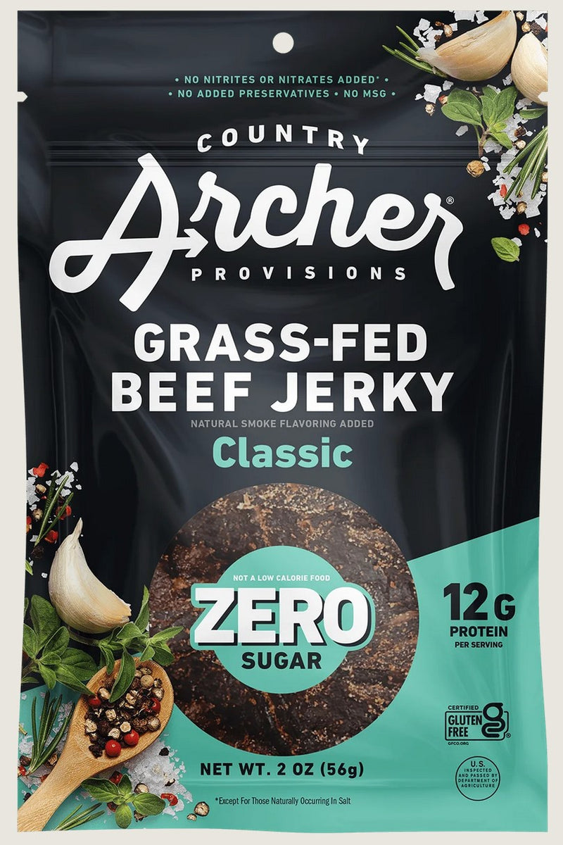 Country Archer - Beef Jerky Original Zero Sugar - Case Of 12-2 Ounce