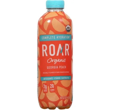Roar Organic - Water Organic Georgia Peach - Case Of 12-18 Ounce