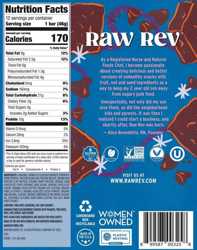 An image displaying Raw Revolution Glo Bar - Peanut Butter Dark Chocolate And Sea Salt - 1.6 Ounce - Case Of 12 by Raw Revolution