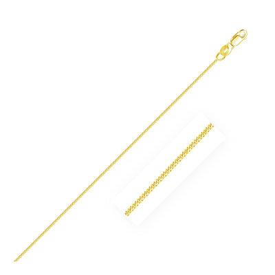 An image displaying 10k Yellow Gold Gourmette Chain 1.0mm by Orca Market