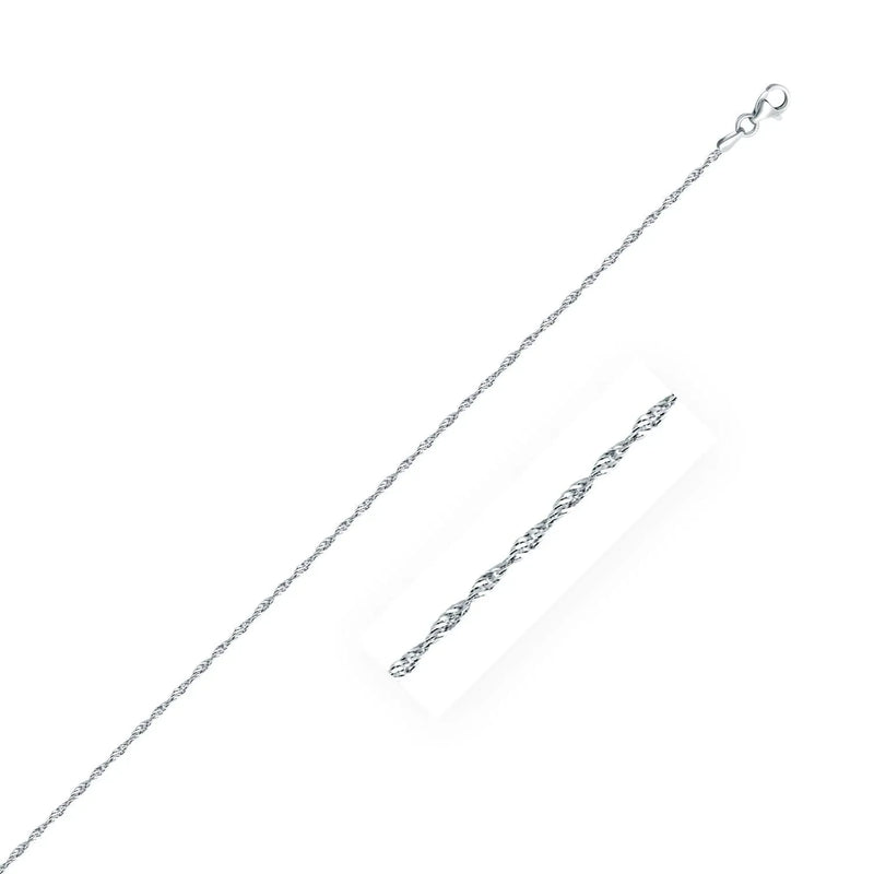 An image displaying Sterling Silver 1.6mm Singapore Style Chain by Orca Market