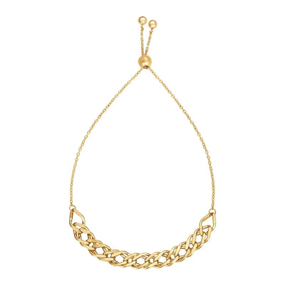 An image displaying Adjustable Chain Bracelet in 14k Yellow Gold by Orca Market