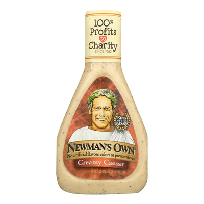 An image displaying Newman's Own Caesar Dressing - Creamy - Case Of 6 - 16 Ounce by Newman's Own