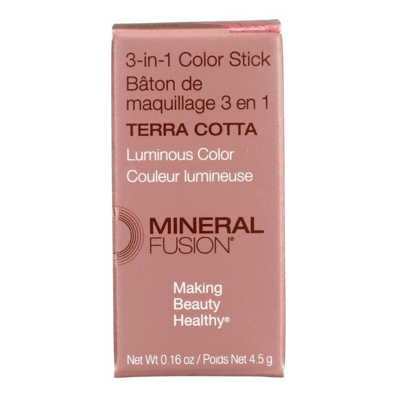 Mineral Fusion - Color Stick 3-in-1 Terra Cotta - 1 Each-.16 Ounce