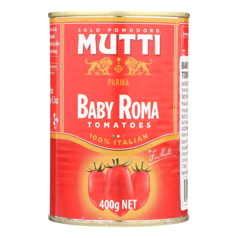 An image displaying Mutti Parma, Baby Roma Tomatoes - Case Of 12 - 14 Ounce by Mutti