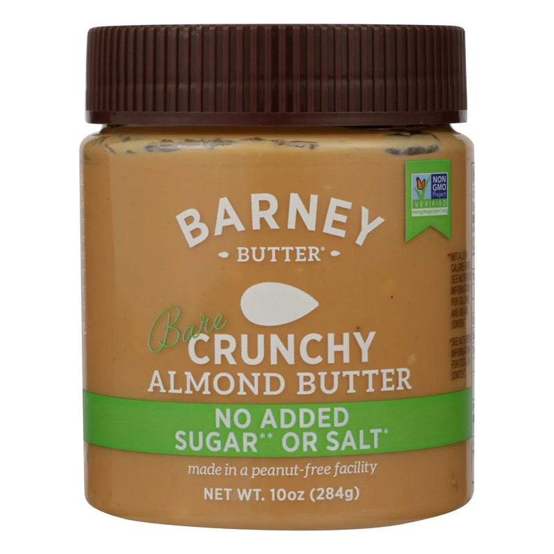 An image displaying Barney Butter Almond Butter - Bare Crunchy - Case Of 6 - 10 Ounce. by Barney Butter