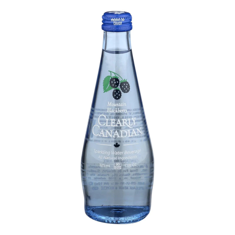 An image displaying Clearly Canadian - Sparkling Water Mtn Blckberry - Case Of 12-11 Fz by Clearly Canadian