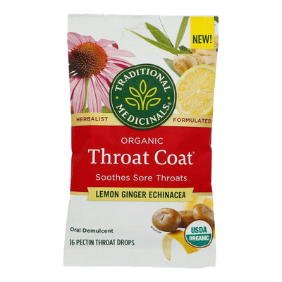 An image displaying Traditional Medicinals - Lozng Lemon Ginger Echn - Case Of 12-16 Ct by Traditional Medicinals