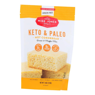 An image displaying Miss Jones Baking Co - Cornbread Mix Keto Gluten Free - Case Of 6-7.4 Oz by Miss Jones Baking Co