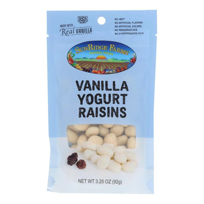 An image displaying Sunridge Farms Yogurt Raisins - Case Of 8 - 3.25 Ounce by Sunridge Farms