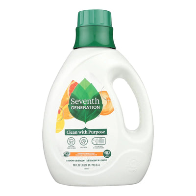 An image displaying Seventh Generation - Liquid Laundry Fresh Citrus - Case Of 4-90 Fz by Seventh Generation