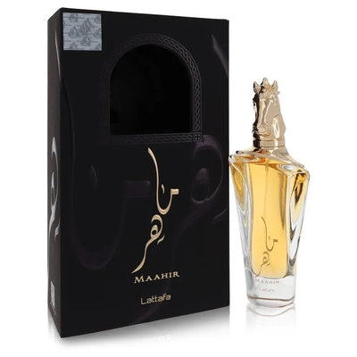 An image displaying Maahir by Lattafa Eau De Parfum Spray 3.4 oz for Women by Lattafa