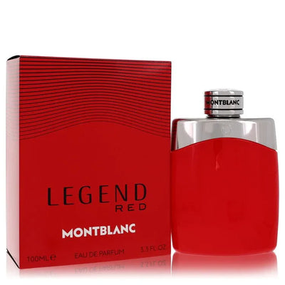 An image displaying Montblanc Legend Red by Mont Blanc Eau De Parfum Spray 3.3 oz for Men by Mont Blanc