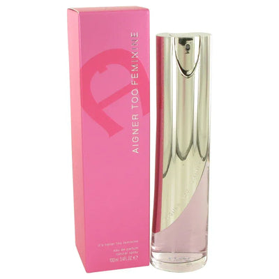An image displaying Aigner Too Feminine by Etienne Aigner Eau De Parfum Spray 3.4 oz for Women by Etienne Aigner