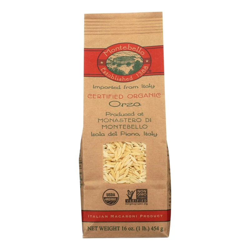 An image displaying Montebello Organic Pasta - Organic - Case Of 12 - 1 Lb. by Montebello