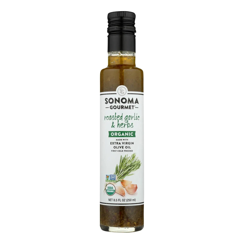 An image displaying Sonoma Gourmet® Organic Extra Virgin Olive Oil - Case Of 6 - 8.5 Ounce by Sonoma Gourmet
