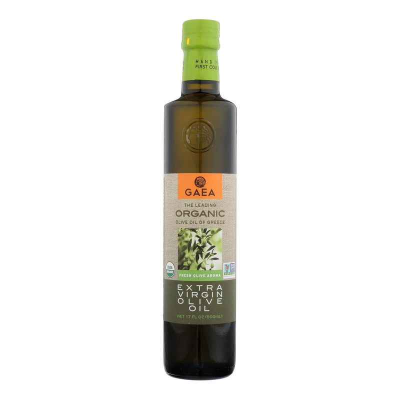Gaea Olive Oil - Organic - Extra Virgin - 17 Ounce - Case Of 6