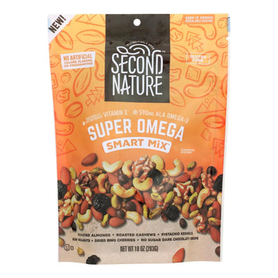 An image displaying Second Nature - Nut Medley Super Omega Smart Mix - Case Of 6-10 Ounce by Second Nature