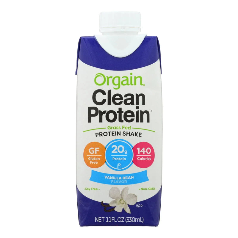 An image displaying Orgain Organic Protein Shakes - Vanilla Bean - Case Of 12 - 11 Fl Ounce. by Orgain