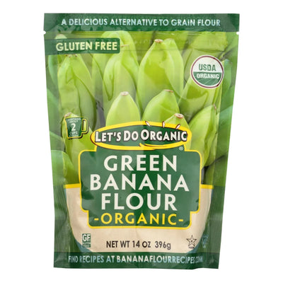 An image displaying Let's Do Organic Organic Flour - Green Banana - Case Of 6 - 14 Ounce by Let's Do Organic