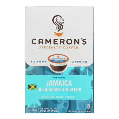 An image displaying Cameron’s Specialty Coffee, Jamaican Blue Mountain Blend - Case Of 6 - 12 Ct by Cameron's Coffee