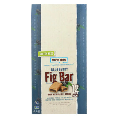An image displaying Nature's Bakery Gluten Free Fig Bar - Blueberry - Case Of 12 - 2 Ounce. by Nature's Bakery
