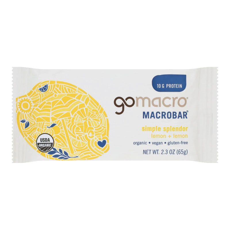 Gomacro - Bars Lemon Protein - Case Of 12-2.3 Oz