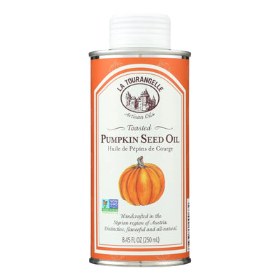 An image displaying La Tourangelle Pumpkin Seed Oil - Case Of 6 - 8.45 Ounce by La Tourangelle