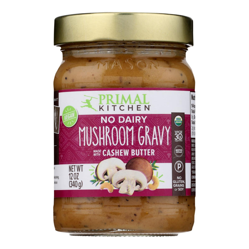An image displaying Primal Kitchen - Gravy Mushroom Cshw Butter - Case Of 6-12 Oz by Primal Kitchen