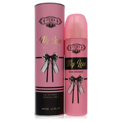 An image displaying Cuba My Love by Fragluxe Eau De Parfum Spray 3.3 oz for Women by Fragluxe