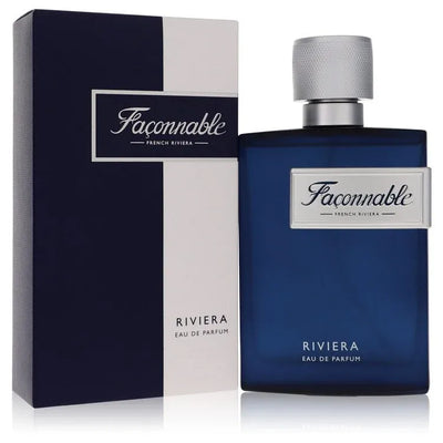 An image displaying Faconnable Riviera by Faconnable Eau De Parfum Spray 3 oz for Men by Faconnable