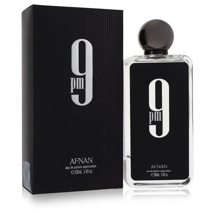 An image displaying Afnan 9pm by Afnan Eau De Parfum Spray 3.4 oz for Men by Afnan