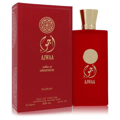 An image displaying Ajwaa Concentrated by Nusuk Eau De Parfum Spray 3.4 oz for Men by Nusuk