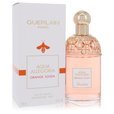 An image displaying Aqua Allegoria Orange Soleia by Guerlain Eau De Toilette Spray 4.2 oz for Men by Guerlain