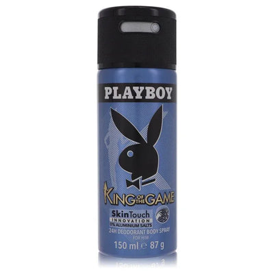 An image displaying Playboy King of The Game by Playboy Deodorant Spray 5 oz for Men by Playboy