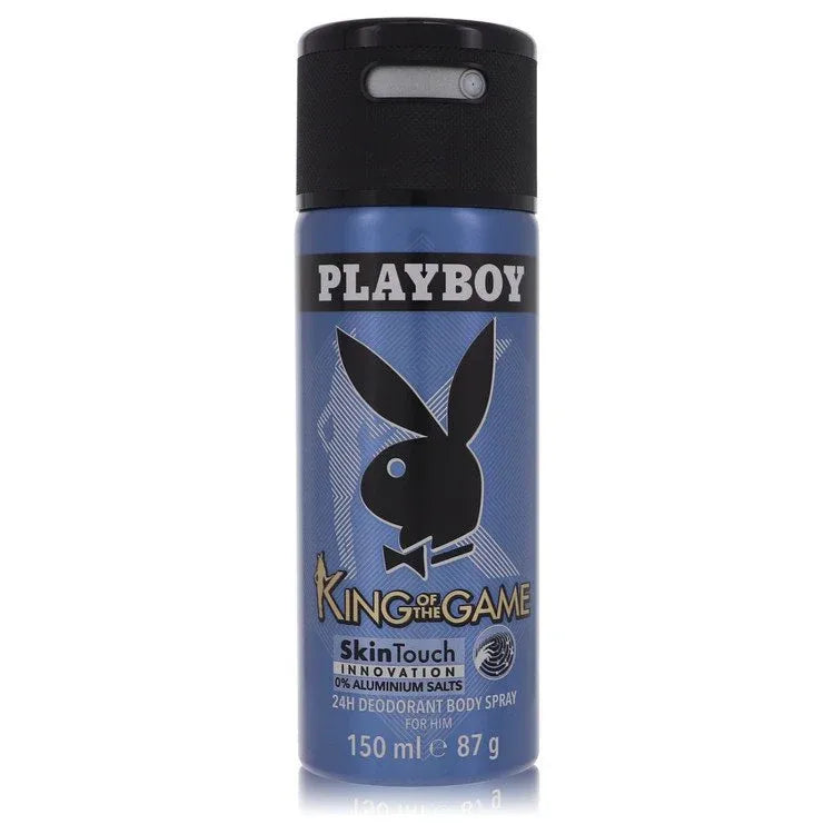 An image displaying Playboy King of The Game by Playboy Deodorant Spray 5 oz for Men by Playboy
