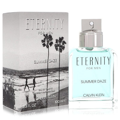 An image displaying Eternity Summer Daze by Calvin Klein Eau De Toilette Spray 3.3 oz for Men by Calvin Klein