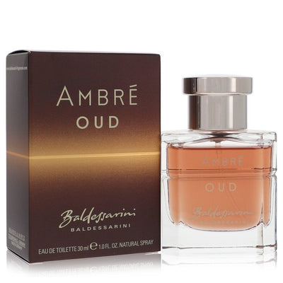 An image displaying Baldessarini Ambre Oud by Hugo Boss Eau De Toilette Spray 1.0 oz for Men by Hugo Boss
