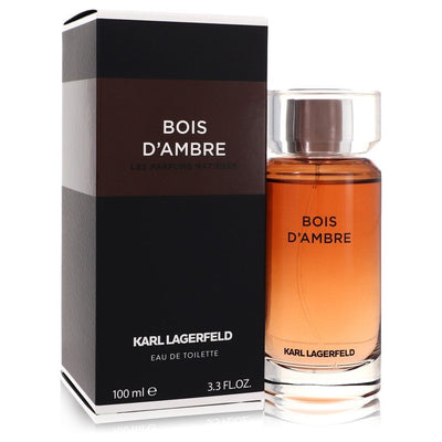 An image displaying Bois D'ambre by Karl Lagerfeld Eau De Toilette Spray 3.3 oz for Men by Karl Lagerfeld
