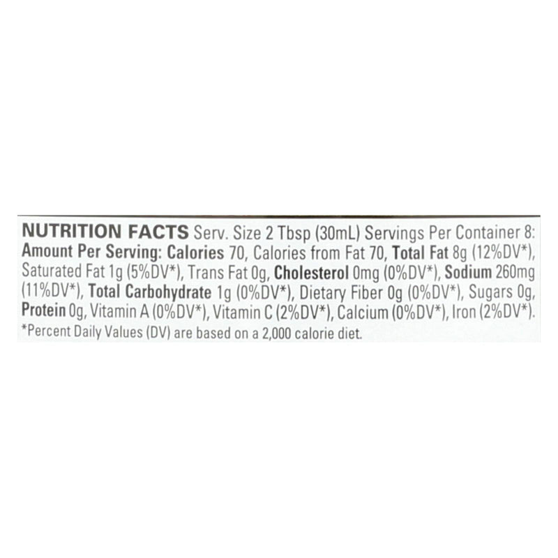 Organic Ville Sun Dried Organic Vinaigrette - Tomato And Garlic - Case Of 6 - 8 Fl Oz. - Orca Market