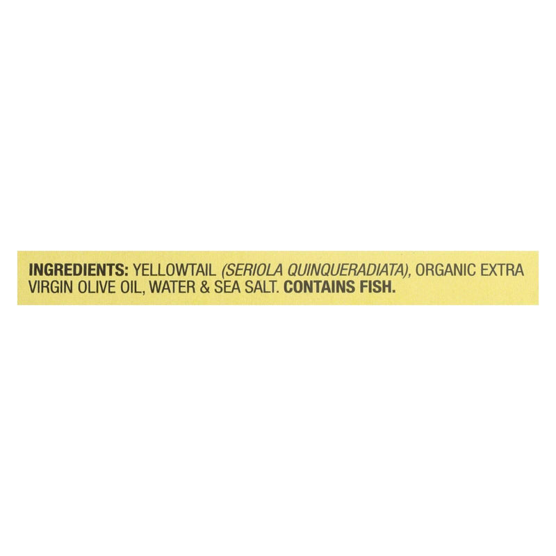 Wild Planet Wild Yellow Tail Fillets In Extra Virgin Olive Oil - Case Of 12 - 4.375 Ounce