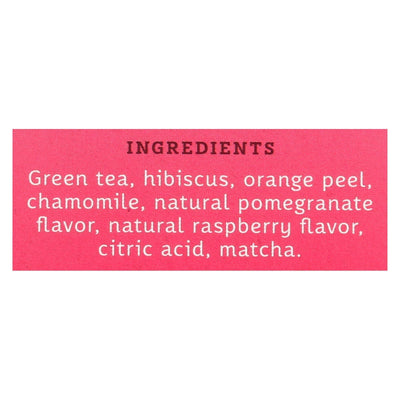 Stash Pomegranate Raspberry Green Tea With Matcha - 18 Tea Bags - Case Of 6 - Orca Market