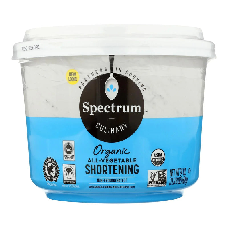 An image displaying Spectrum Naturals Organic Shortening - Case Of 12 - 24 Ounce by Spectrum Naturals