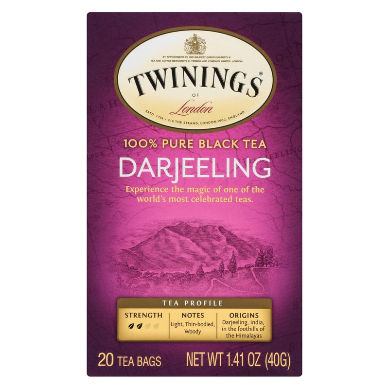 Twinings Tea Black Tea - Darjeeling - Case Of 6 - 20 Bags - Orca Market