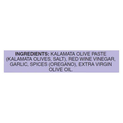 An image displaying Mt Vikos Kalamata Olive Spread - Case Of 6 - 7.6 Ounce by Mt Vikos