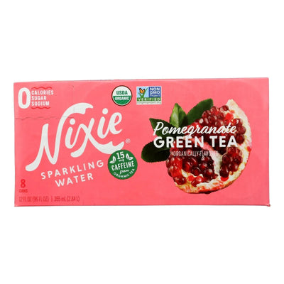 An image displaying Nixie Sparkling Water - Sparkling Water Pomgrn - Case Of 3 - 8/12 Ounce by Nixie Sparkling Water
