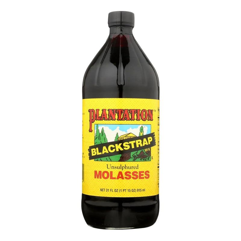 An image displaying Plantation Blackstrap Molasses Syrup - Unsulphured - Case Of 12 - 31 Ounce by Plantation