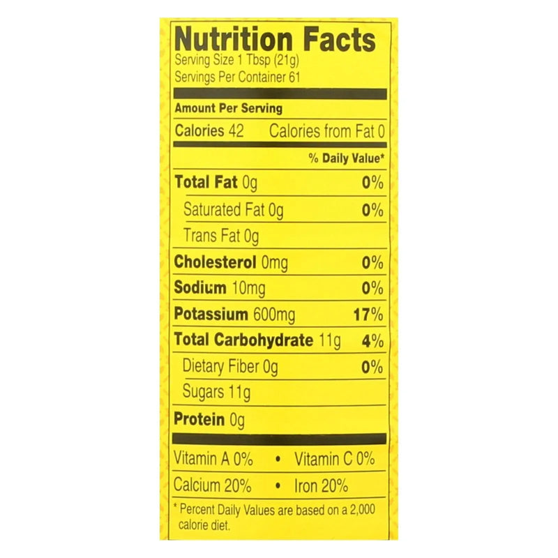 An image displaying Plantation Blackstrap Molasses Syrup - Unsulphured - Case Of 12 - 31 Ounce by Plantation