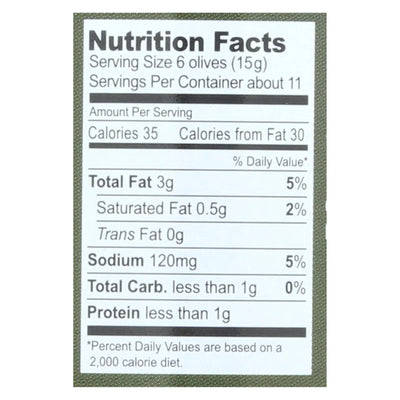 An image displaying Gaea Olives - Organic - Kalamata - Pitted - Original - 5.6 Ounce - Case Of 8 by Gaea