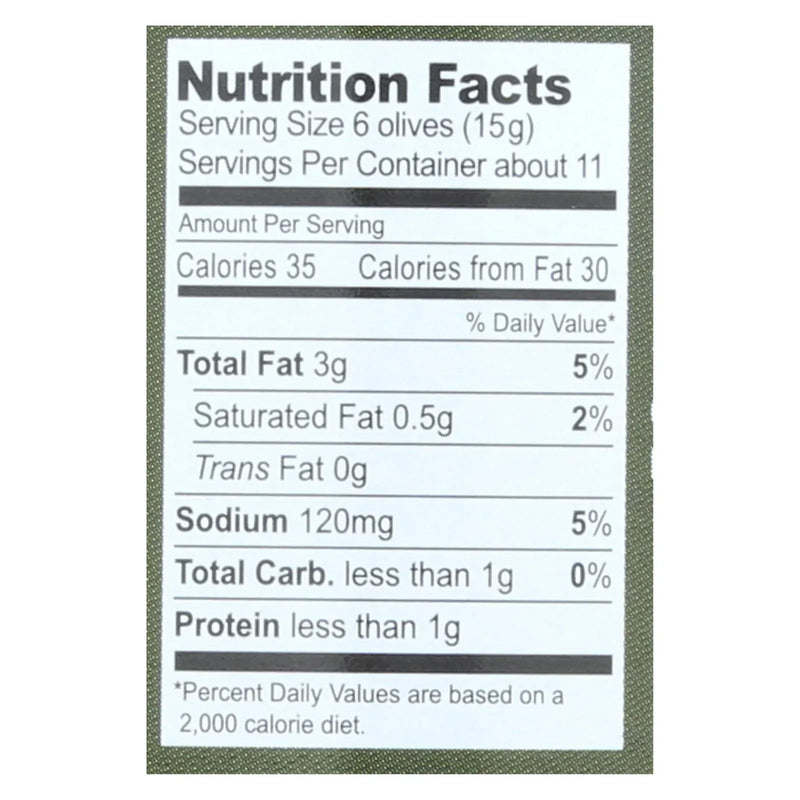 An image displaying Gaea Olives - Organic - Kalamata - Pitted - Original - 5.6 Ounce - Case Of 8 by Gaea